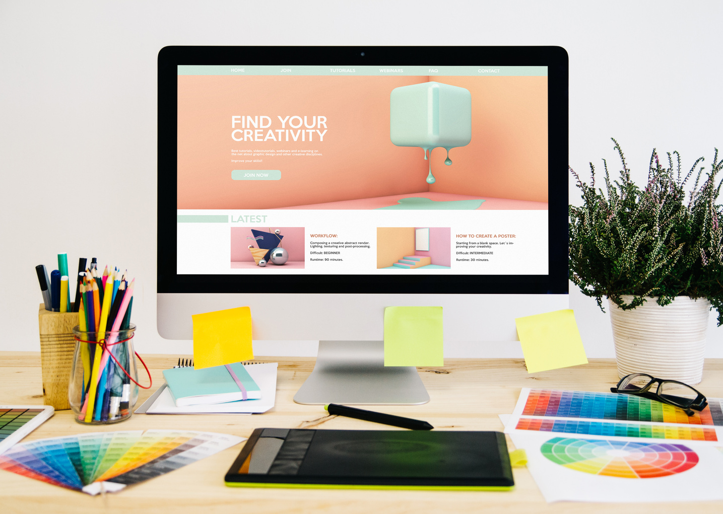 stationery desktop design tutorials website